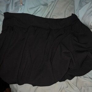 Black mini skirt